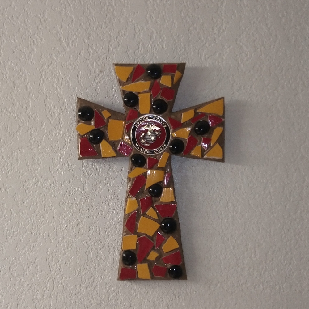 One of a kind decorative wood cross